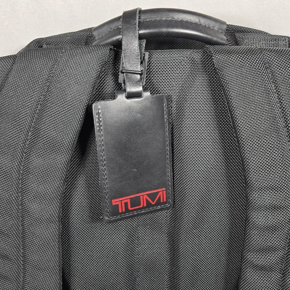 Vintage Tumi Alpha Backpack Black Ballistic Nylon Business Travel Organizer USA